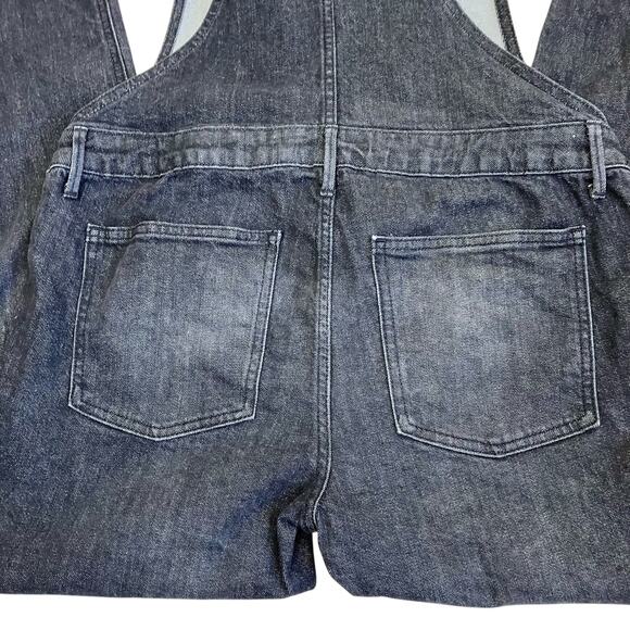 GAP Sz S Charcoal Black Maternity Denim Overalls Stretchy Adjustable Casual - Picture 14 of 16